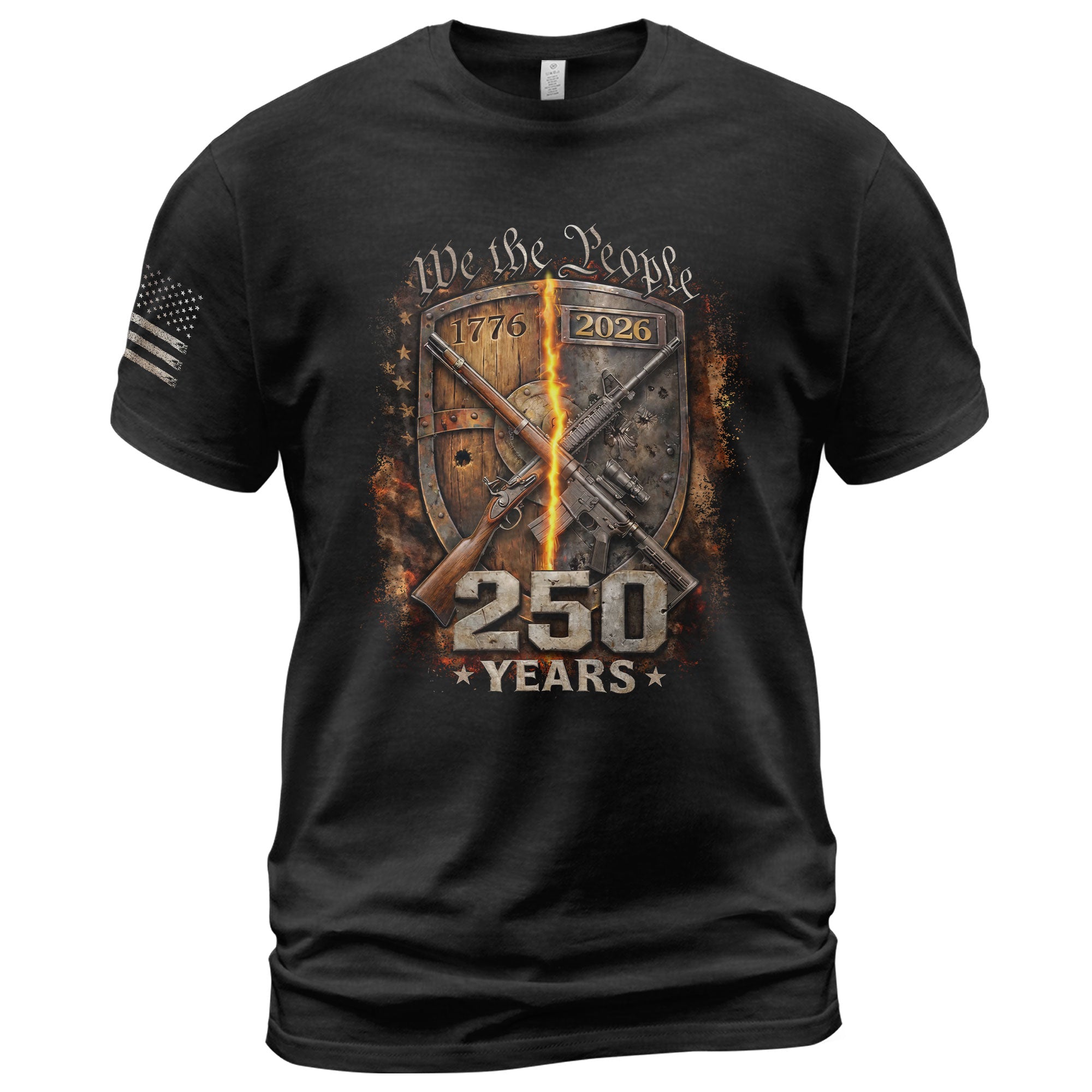 USA 250th Anniversary 250 Years Shirt 1776-2026 Forged in Liberty We The People Mental Strength Patriotic - Rust Field Wear