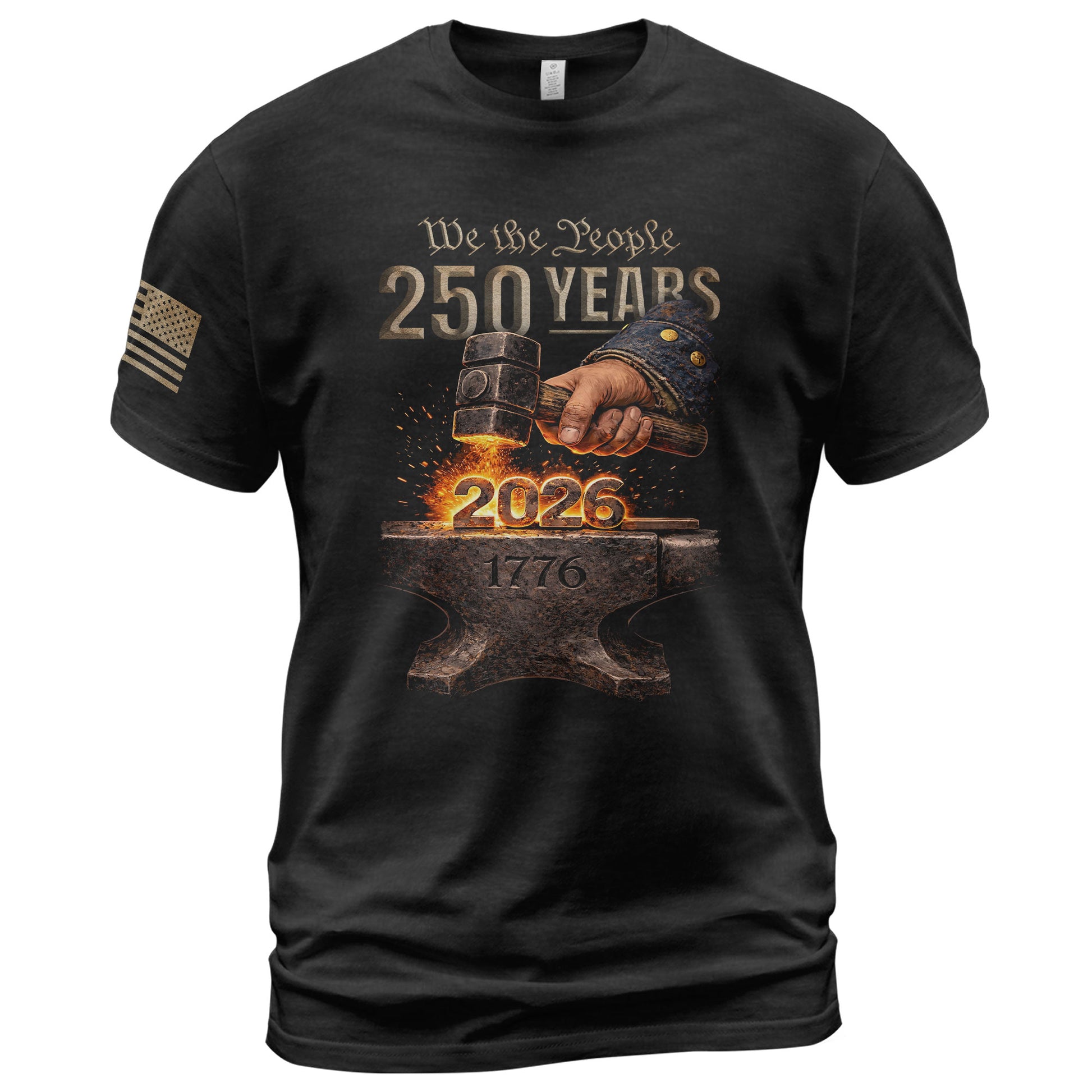 United States 250th Anniversary 250 Years Shirt 1776-2026 Forged in Liberty Patriotic Heritage - Rust Field Wear