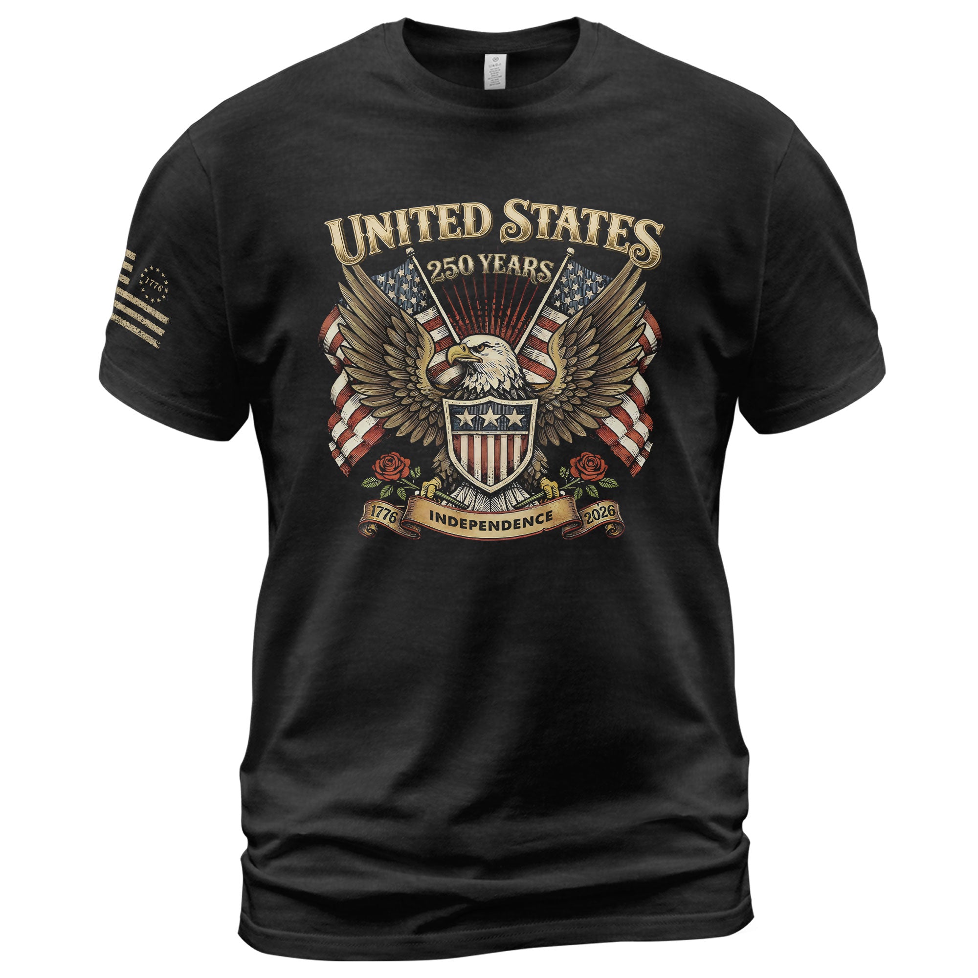 USA 250th Anniversary Shirt 1776–2026, Past and Present Freedom Tribute - Rust Field Wear
