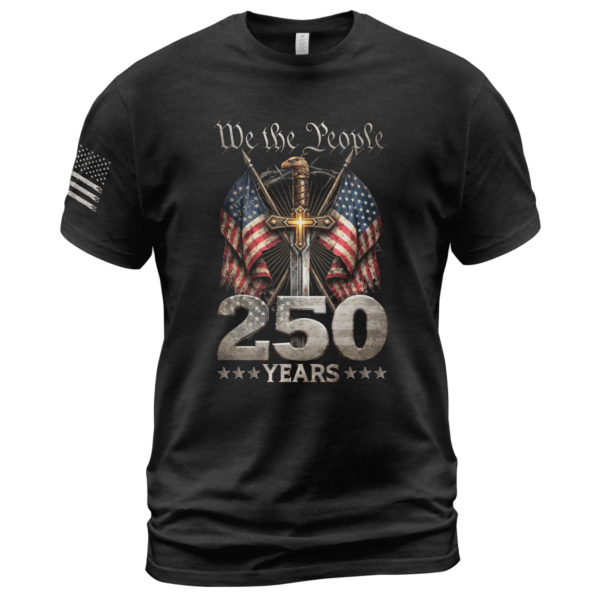 Christian USA 250th Anniversary Shirt 1776–2026 Faith Freedom Heritage Shirt - Rust Field Wear