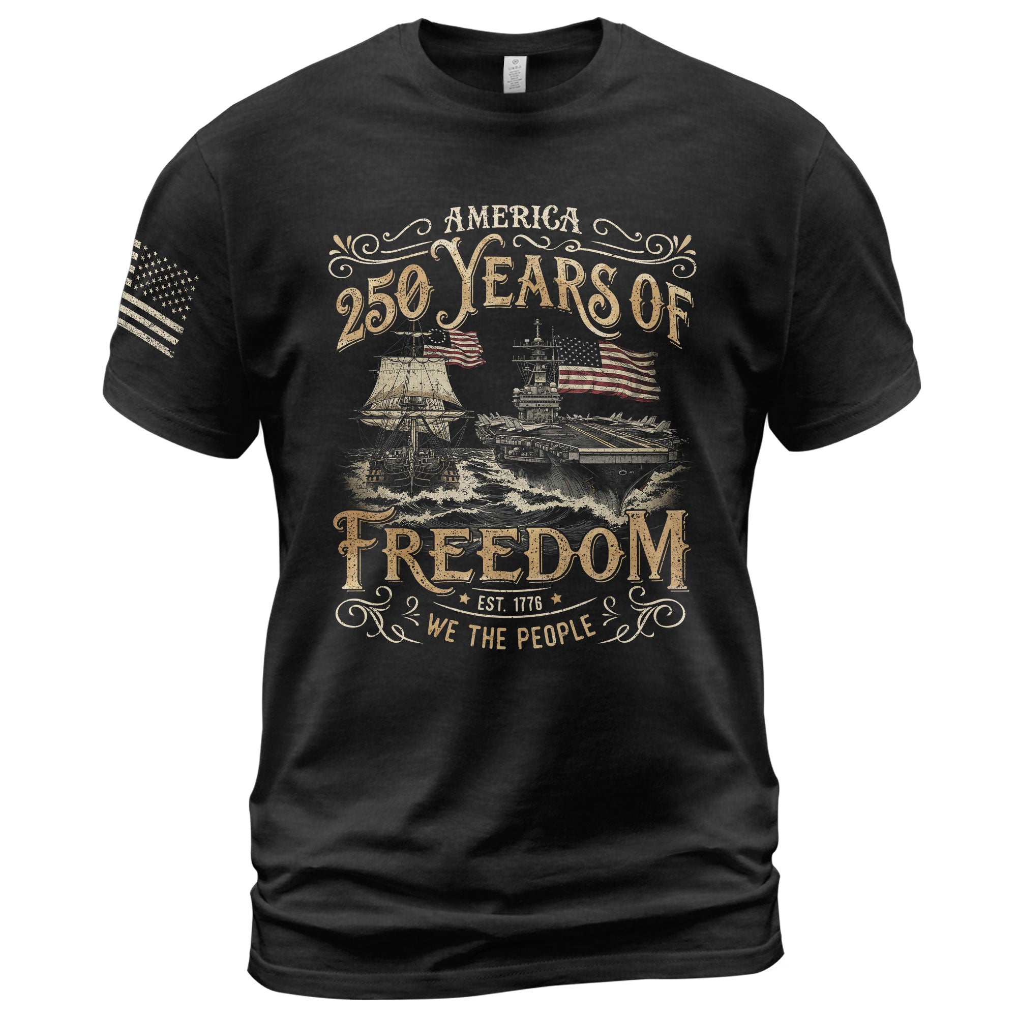 1776–2026 American Freedom Celebration 250th Anniversary Shirt - Rust Field Wear
