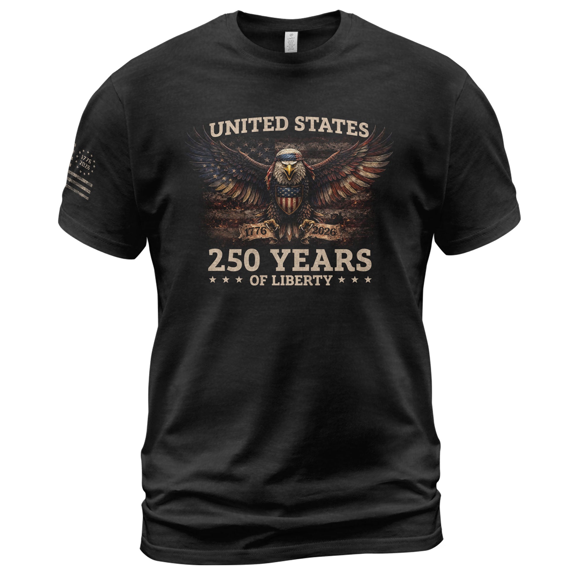 USA 250th Anniversary Shirt 1776–2026, Eagle Symbol of Freedom - Rust Field Wear