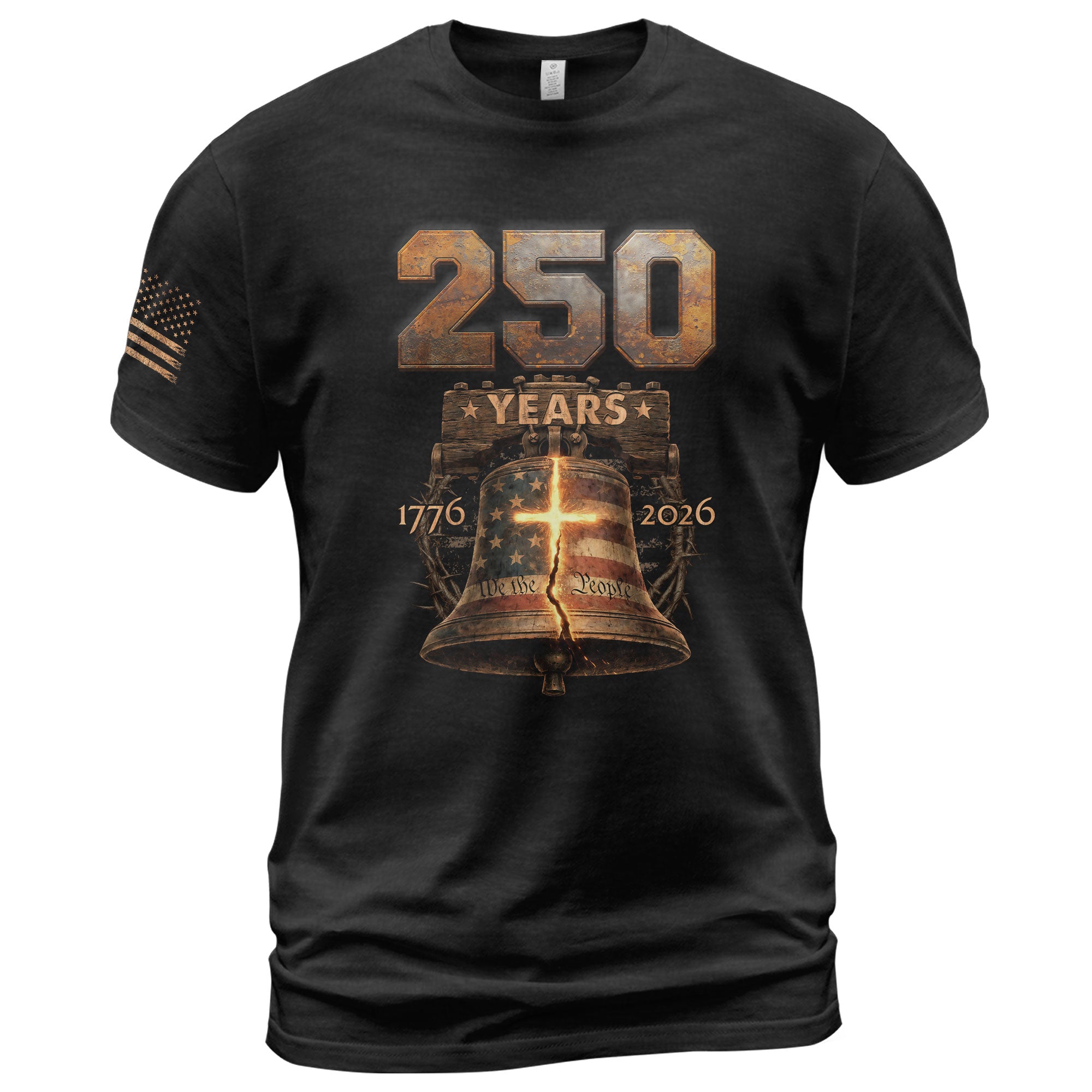 Christian Faith USA 250th Anniversary Independence Shirt 1776–2026 Patriotic Heritage - Rust Field Wear