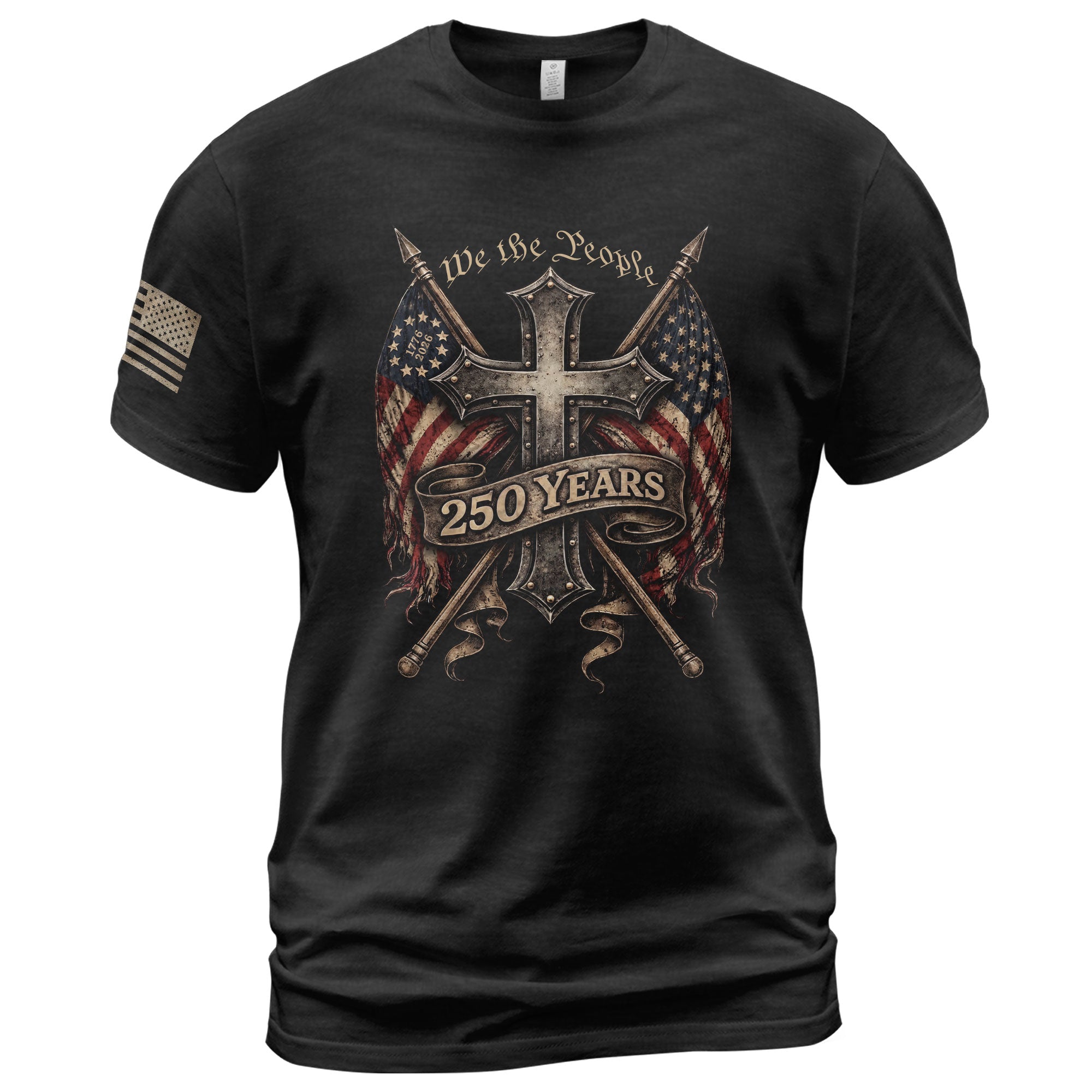 USA 1776–2026 Christian Freedom Celebration Shirt Patriotic Heritage - Rust Field Wear