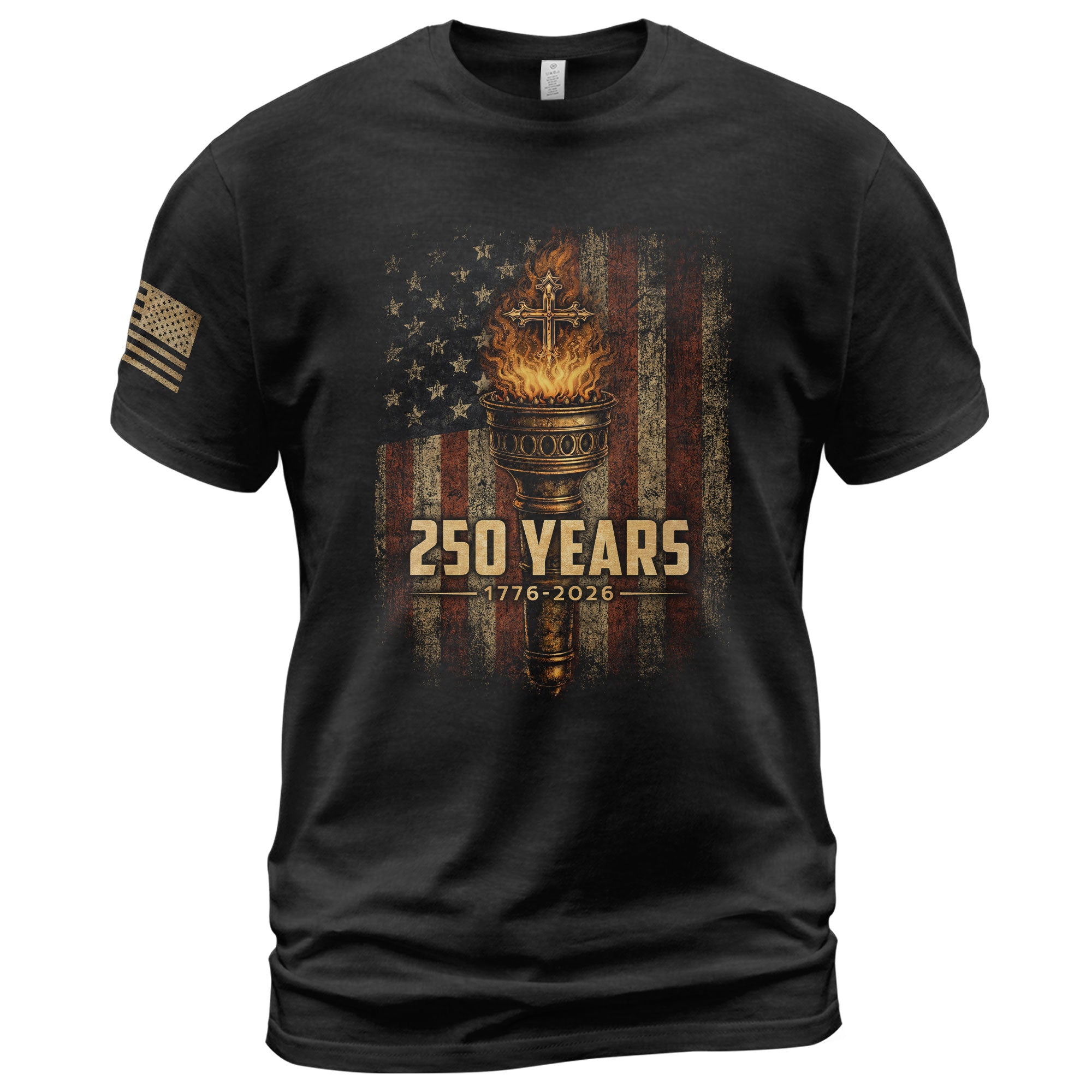 Christian Heritage USA Shirt 250th Independence Celebration Since 1776 - Rust Field Wear