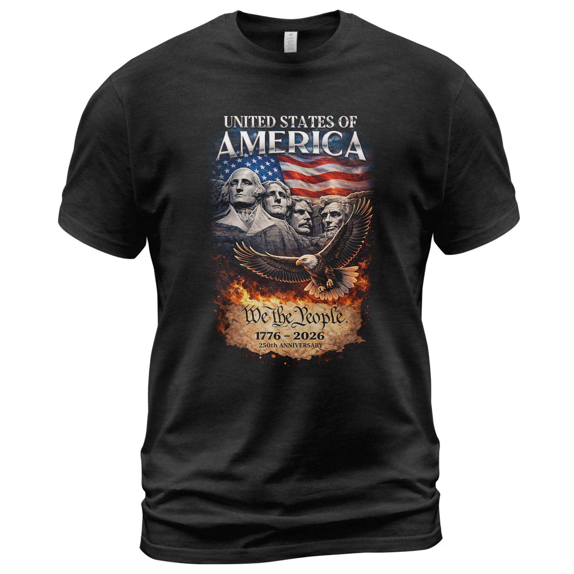 United States of America 1776–2026 – 250 Years of Freedom Commemorative T-Shirt - Rust Field Wear