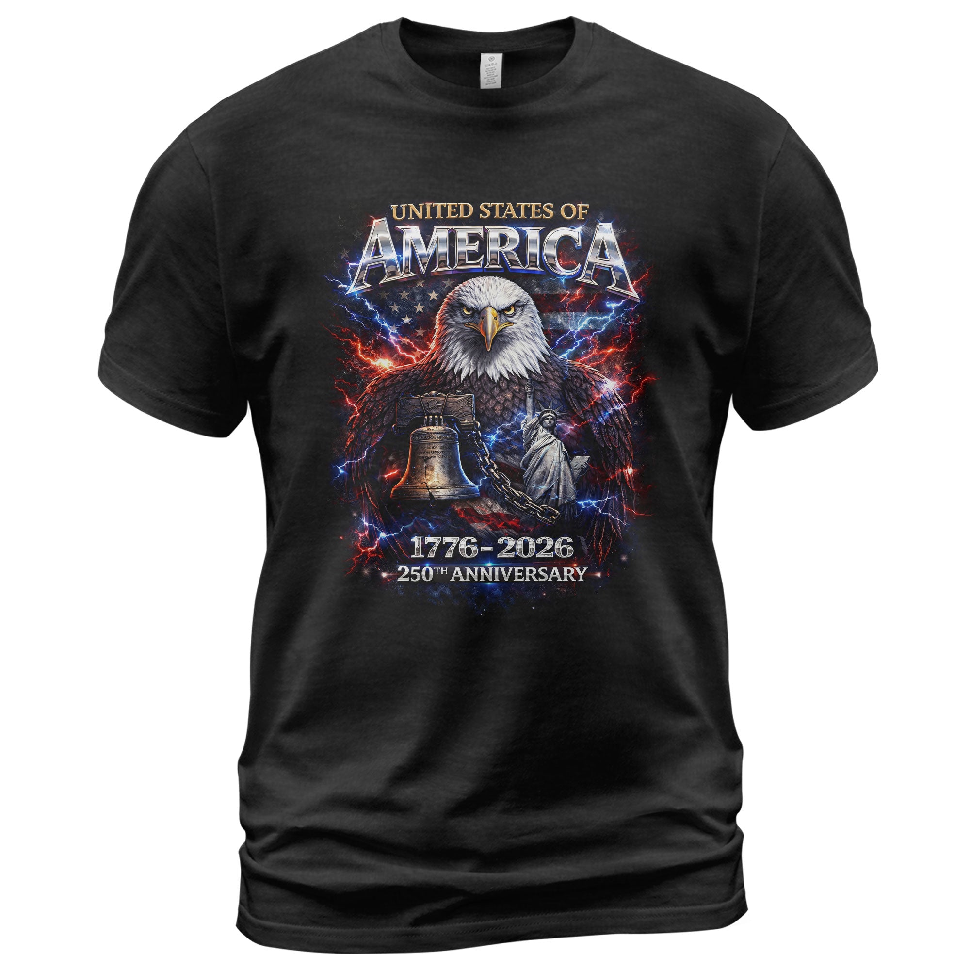 United States of America 1776–2026 – 250th Anniversary Eagle Patriotic T-Shirt - Rust Field Wear