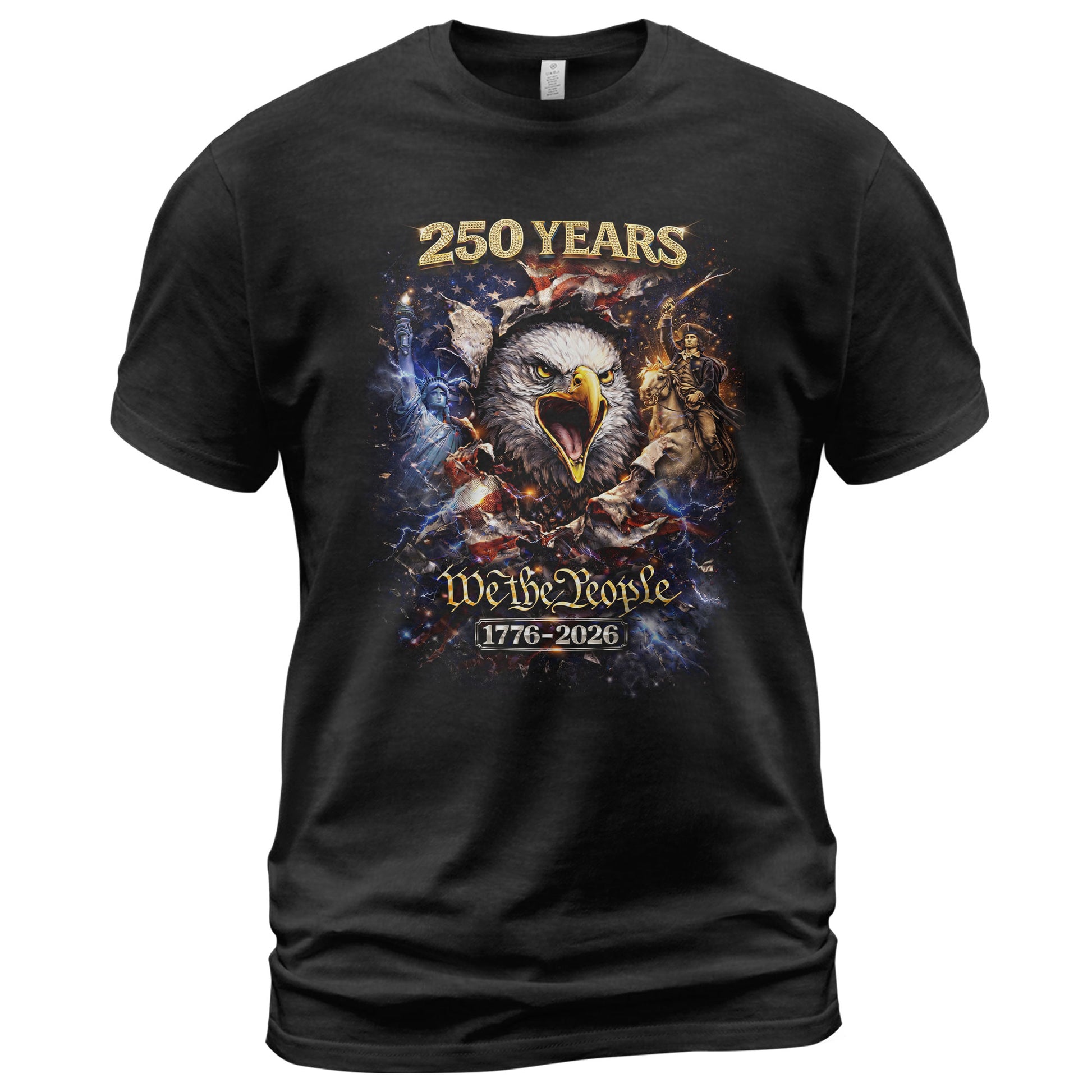 250 Years We The People 1776–2026 – American Heritage Graphic T-Shirt - Rust Field Wear