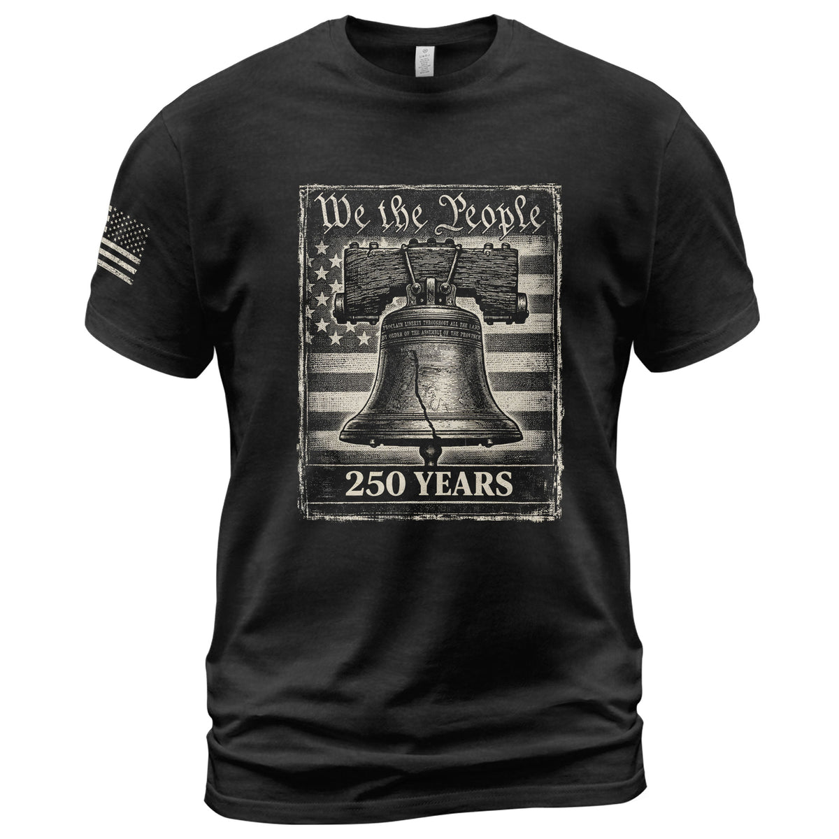 America 250th Anniversary T-Shirt - 250 Years 1776-2026 Liberty Bell "We The People" Patriotic Tee - Rust Field Wear