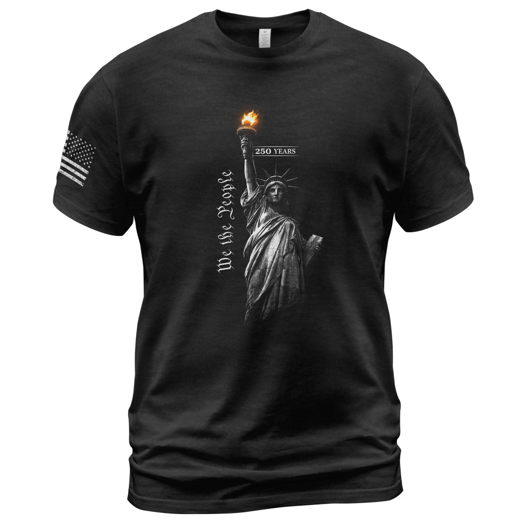 America 250th Anniversary T-Shirt - 1776-2026 Statue of Liberty Freedom Tee, 250 Years Minimalist Patriotic Men's Shirt - Rust Field Wear