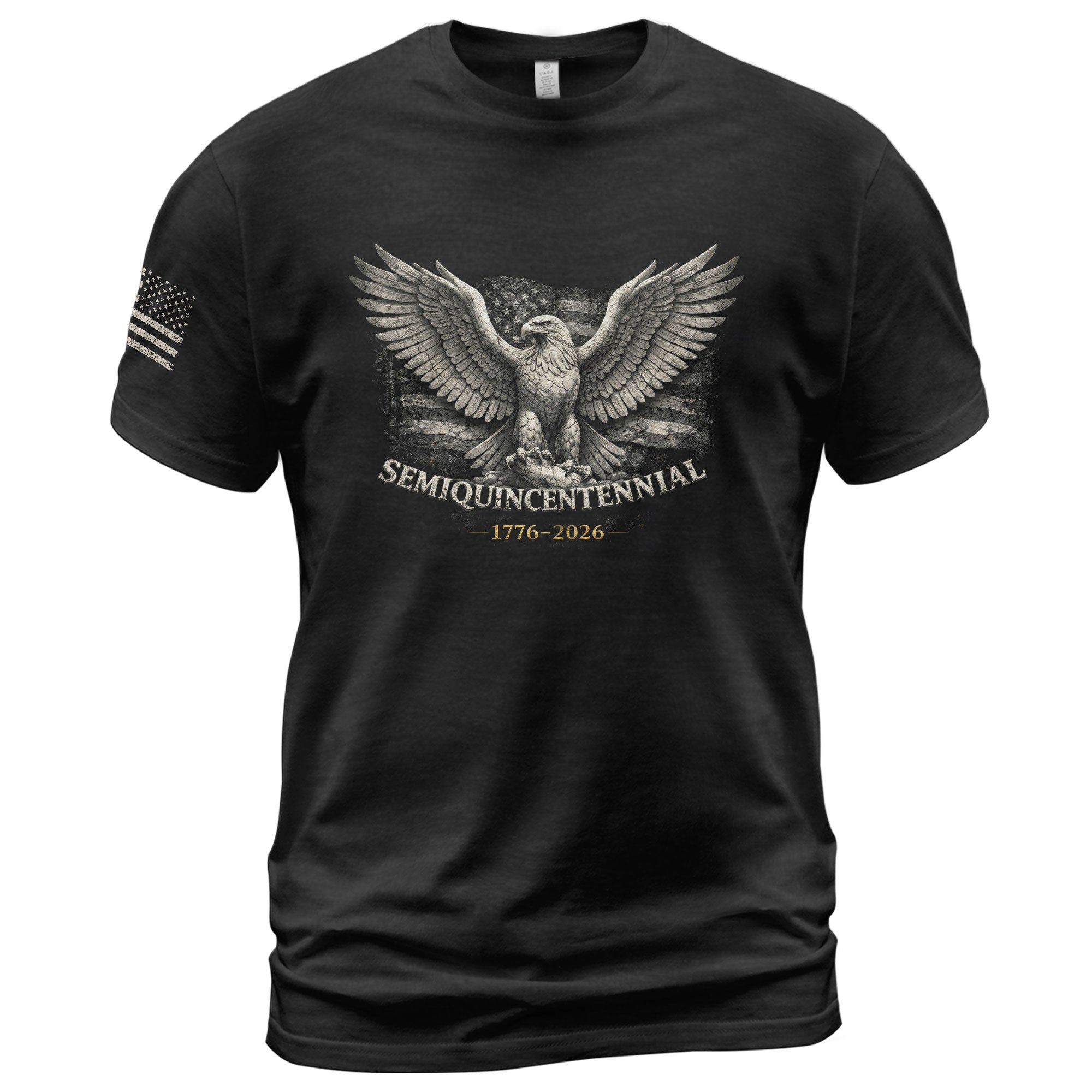 America 250th Anniversary T-Shirt 1776-2026 – USA 250th Birthday Eagle & Flag Tee - Rust Field Wear