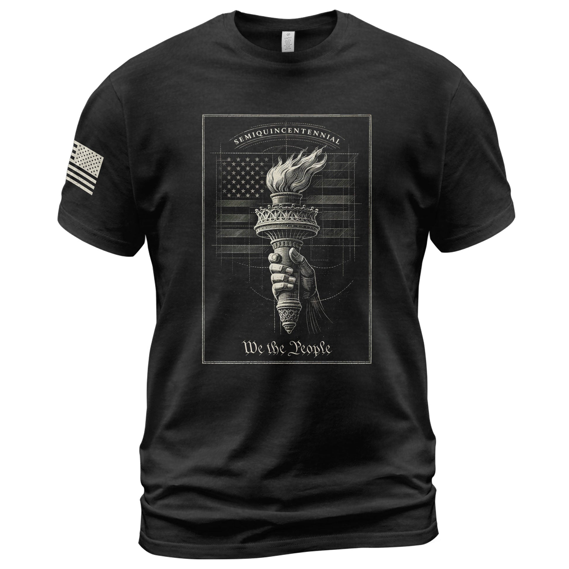 America 250th Anniversary T-Shirt 1776-2026 – We The People Liberty Torch Retro Hoodie Tee - Rust Field Wear