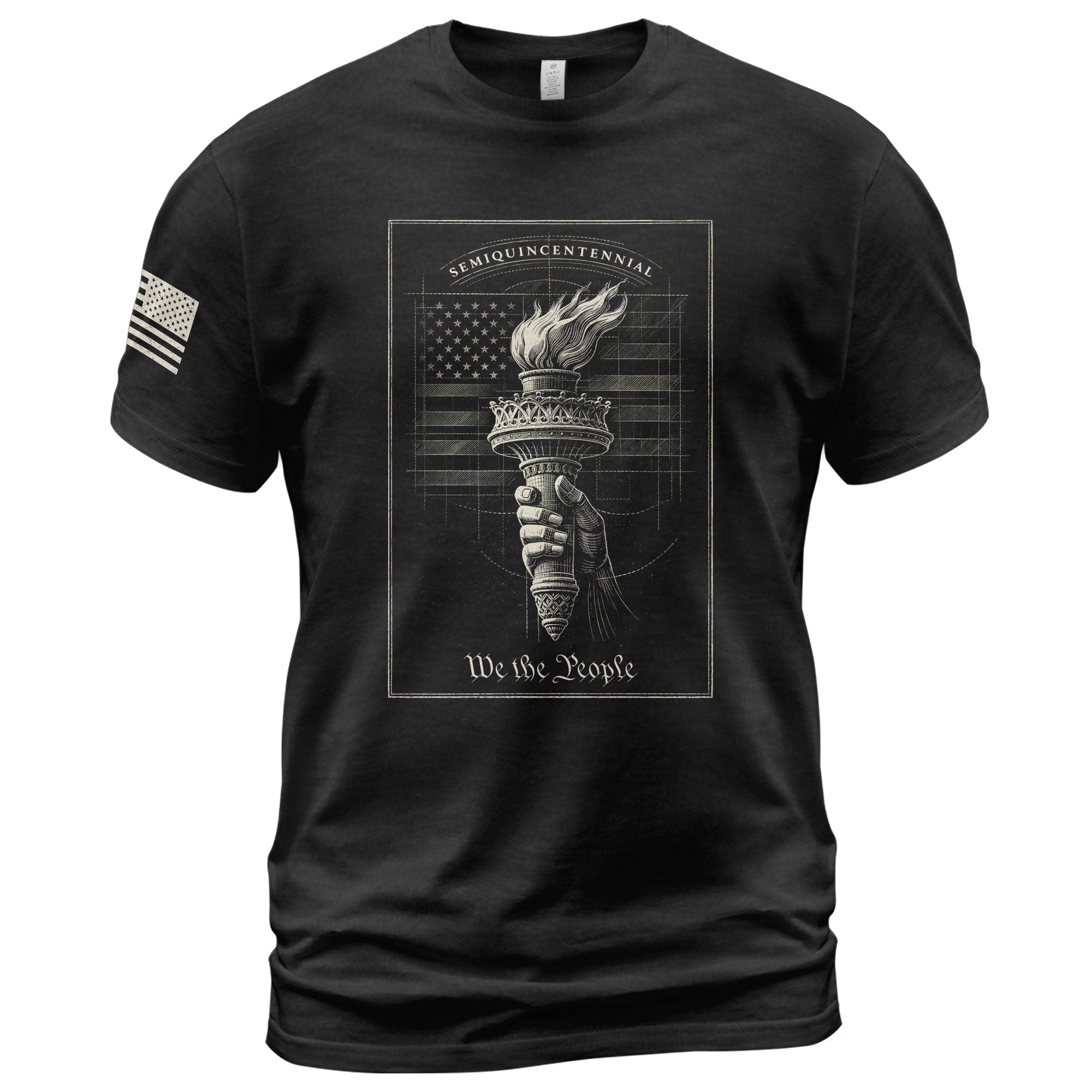 America 250th Anniversary T-Shirt 1776-2026 – We The People Liberty Torch Retro Hoodie Tee - Rust Field Wear