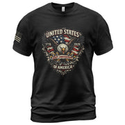 America 250th Anniversary T-Shirt 1776-2026 – Patriotic Bald Eagle & USA Flag Tee - Rust Field Wear