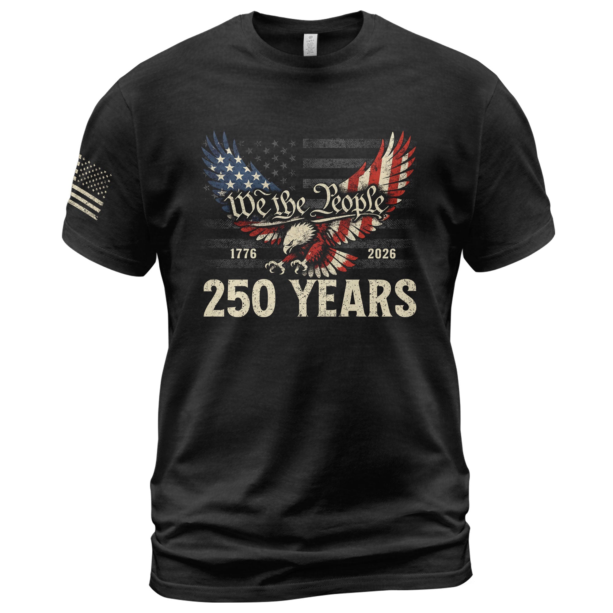 America 250th Anniversary T-Shirt 1776-2026 – We The People & Eagle Freedom Tee - Rust Field Wear