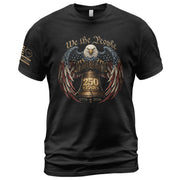 We the People 250 Years 1776-2026 T-Shirt - Patriotic Liberty Bell Eagle Graphic Tee - Rust Field Wear
