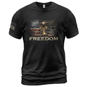 Freedom Patriotic American Flag Eagle Liberty Bell Vintage Pride, Patriotic T Shirts - Freedom Shirts for Men - Rust Field Wear