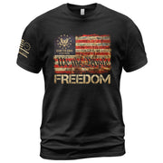 Patriotic T Shirts, Freedom We The People American Flag Constitution Patriotic Eagle - Freedom Shirts for Men - Rust Field Wear