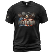 Patriotic T Shirts, American Pride Freedom We The People Flag Eagle Patriotic - Freedom Shirts for Men - Rust Field Wear