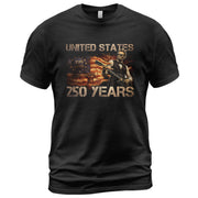 Abraham Lincoln 1776-2026 Patriotic Graphic Tee - Unisex Summer Apparel for Fans - Rust Field Wear