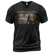 Lincoln Washington 1776-2026 Presidents T Shirt - Patriotic Graphic Unisex Apparel - Rust Field Wear