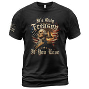 George Washington T-Shirt - It’s Only Treason If You Lose American Flag Graphic Tee - Rust Field Wear