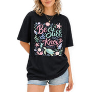 Be Still And Know Shirt Sea Turtle Ocean Beach Christian Psalm 46 10 Faith Graphic Tee - Rust Field Wear