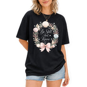 Be Still And Know Shirt Seashell Wreath Beach Christian Psalm 46 10 Faith Graphic Tee - Rust Field Wear
