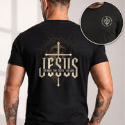 Jesus The Way The Truth The Life Shirt Crown Of Thorns Faith Christian Cross T-Shirt upsale - Rust Field Wear