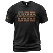 One Nation Under God USA Flag Scripture Christian Graphic Tee Shirt For Men Apparel - Rust Field Wear