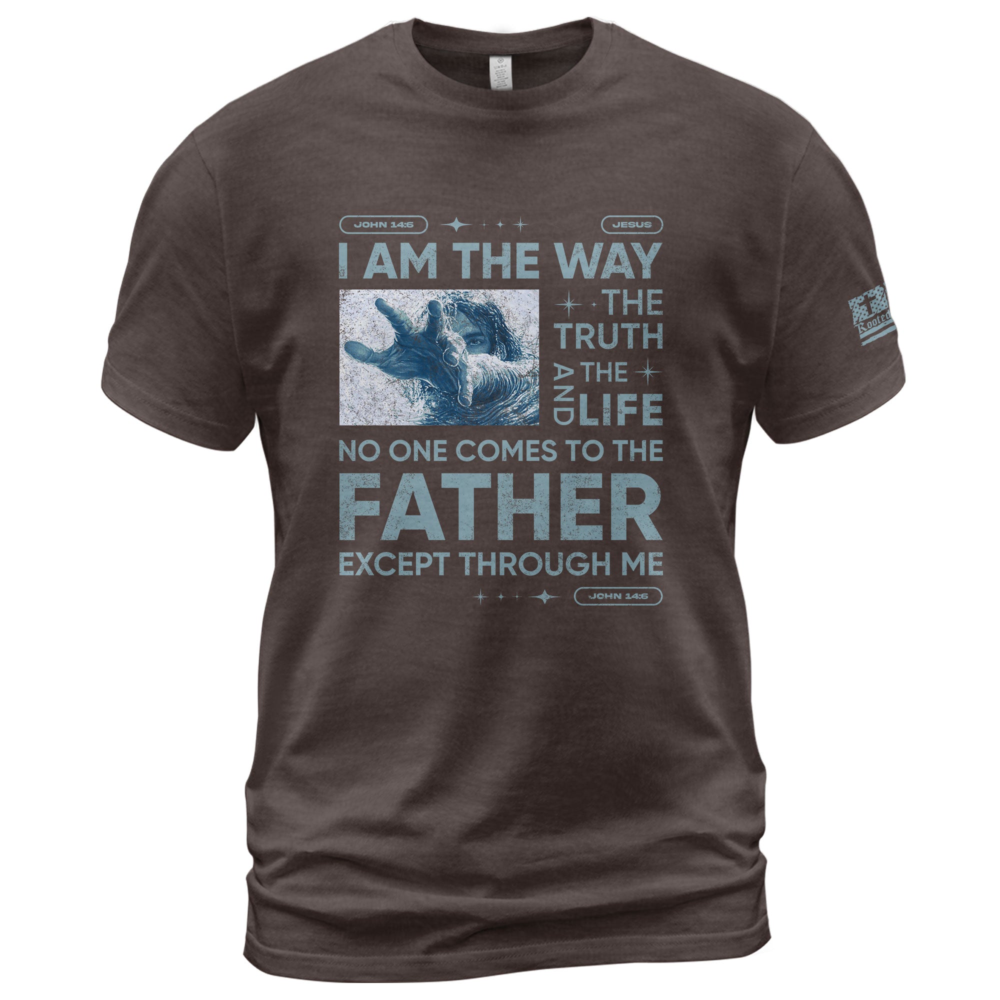 I Am the Way John 14:6 - Christian Shirts for Men, Faith Based Christian Tee Shirts - Rust Field Wear