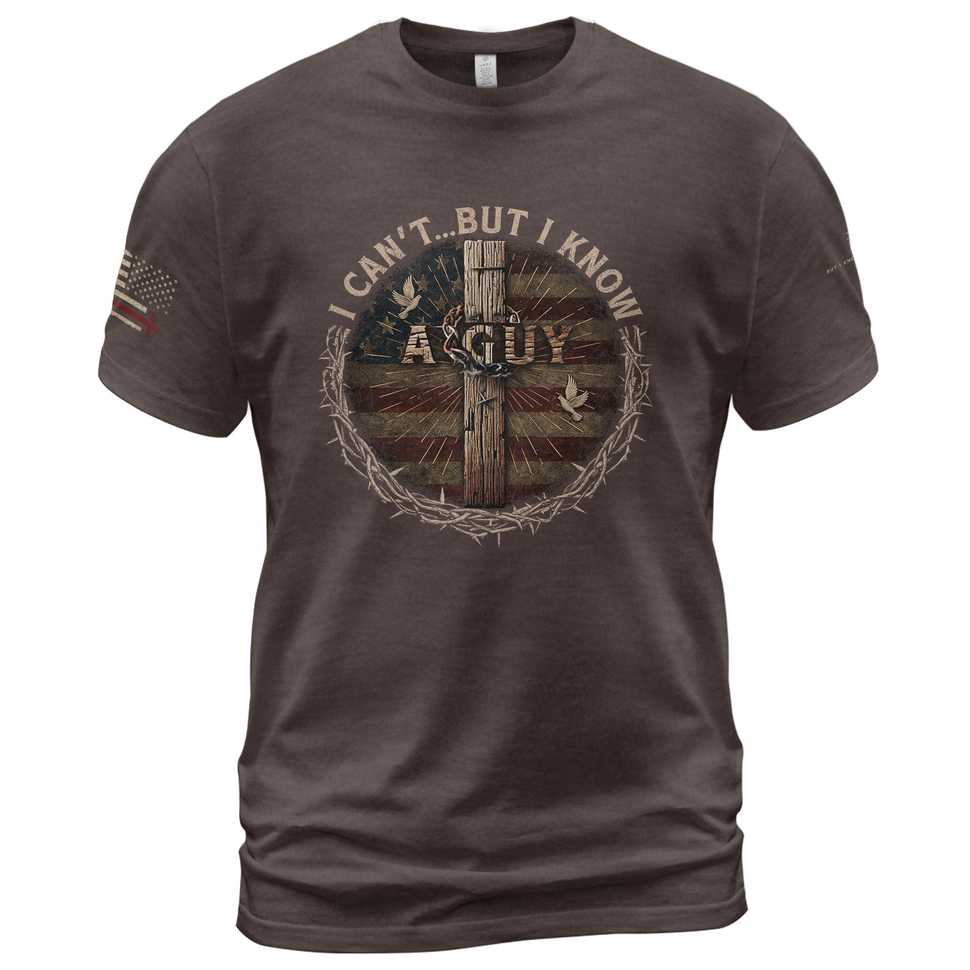 Not Me, But I Know Who Can Jesus Is My Strength, Christian Tee Shirts - Faith Shirts for Men - Rust Field Wear