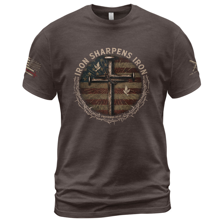 Iron Sharpens Iron - Christian Shirts for Men, Faith Based Christian Tee Shirts