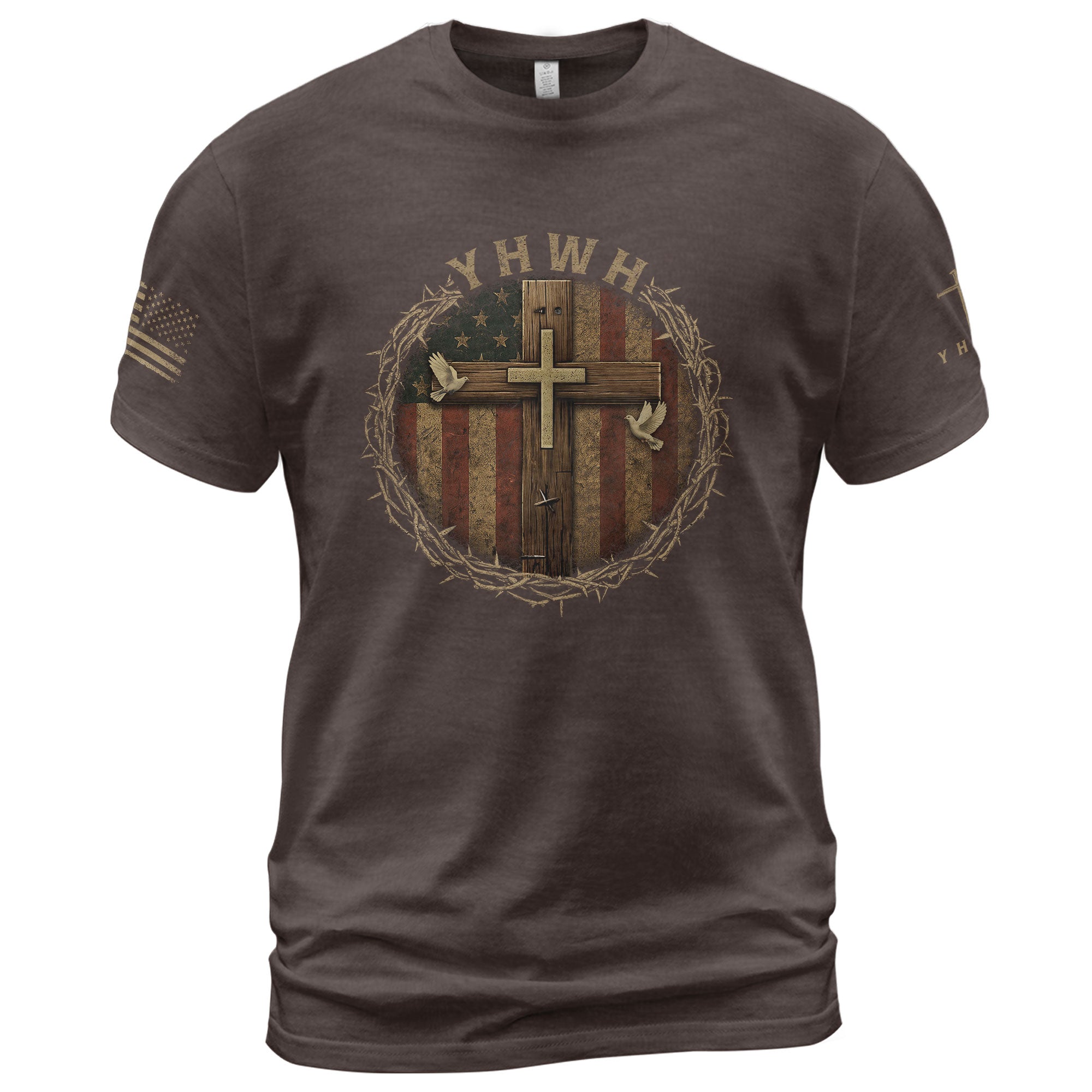 YHWH The Name That Holds It All, Christian Shirts for Men - Christian Tee Shirts - Rust Field Wear
