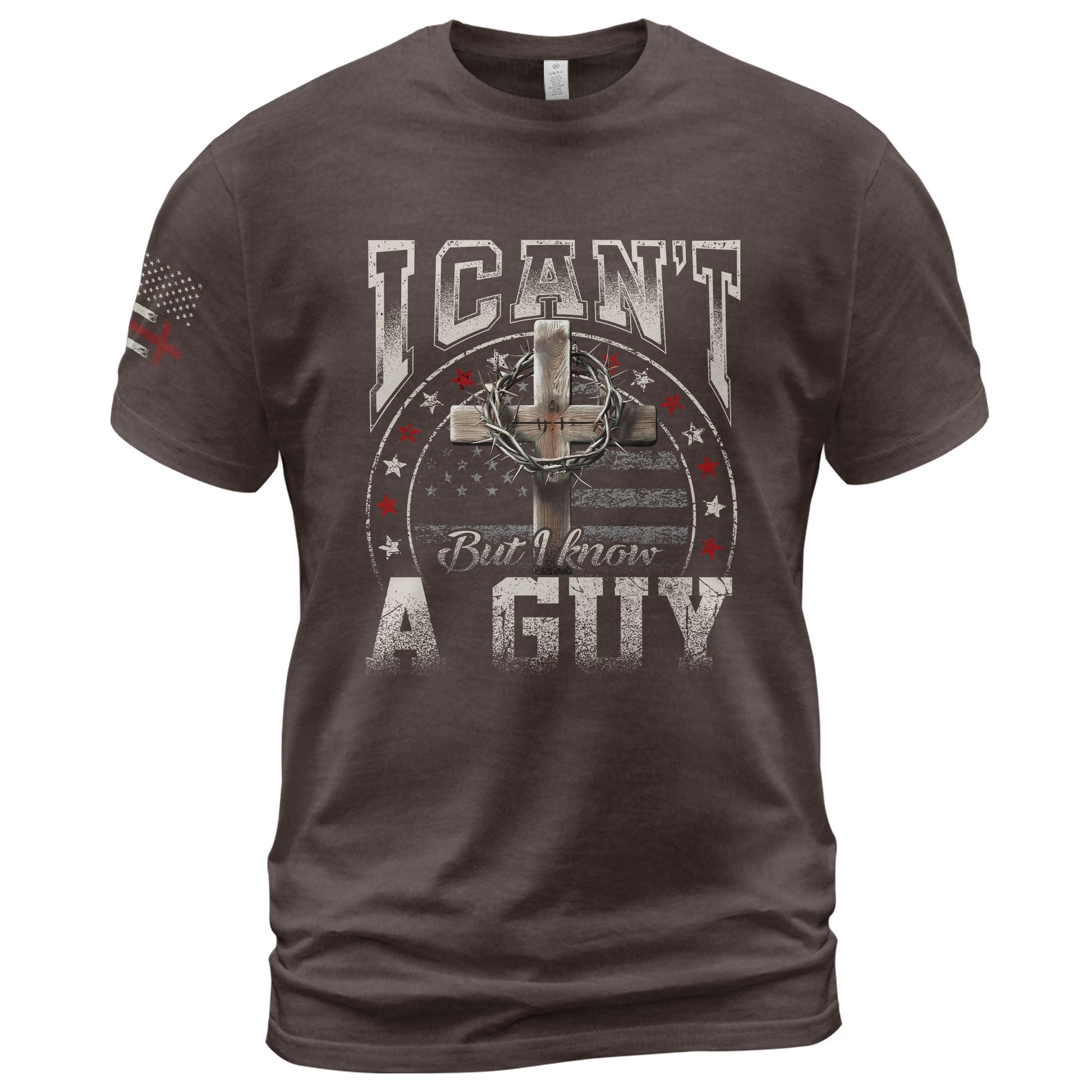 Christian Shirts for Men - I Can’t But I Know A Guy Christian, Christian Tee Shirts - Rust Field Wear