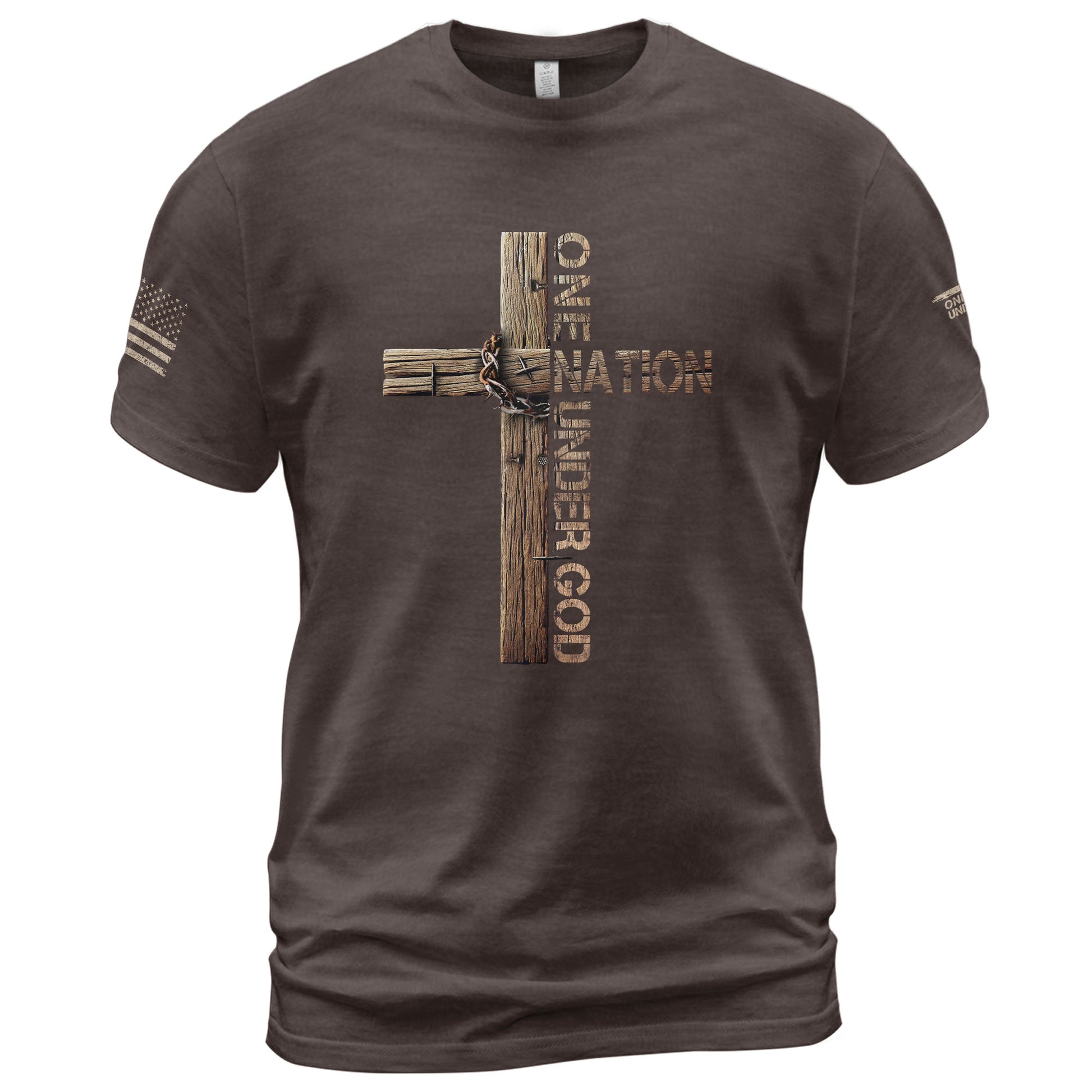 Under God We Stand - Christian Tee Shirts, Christian Shirts for Men - Rust Field Wear