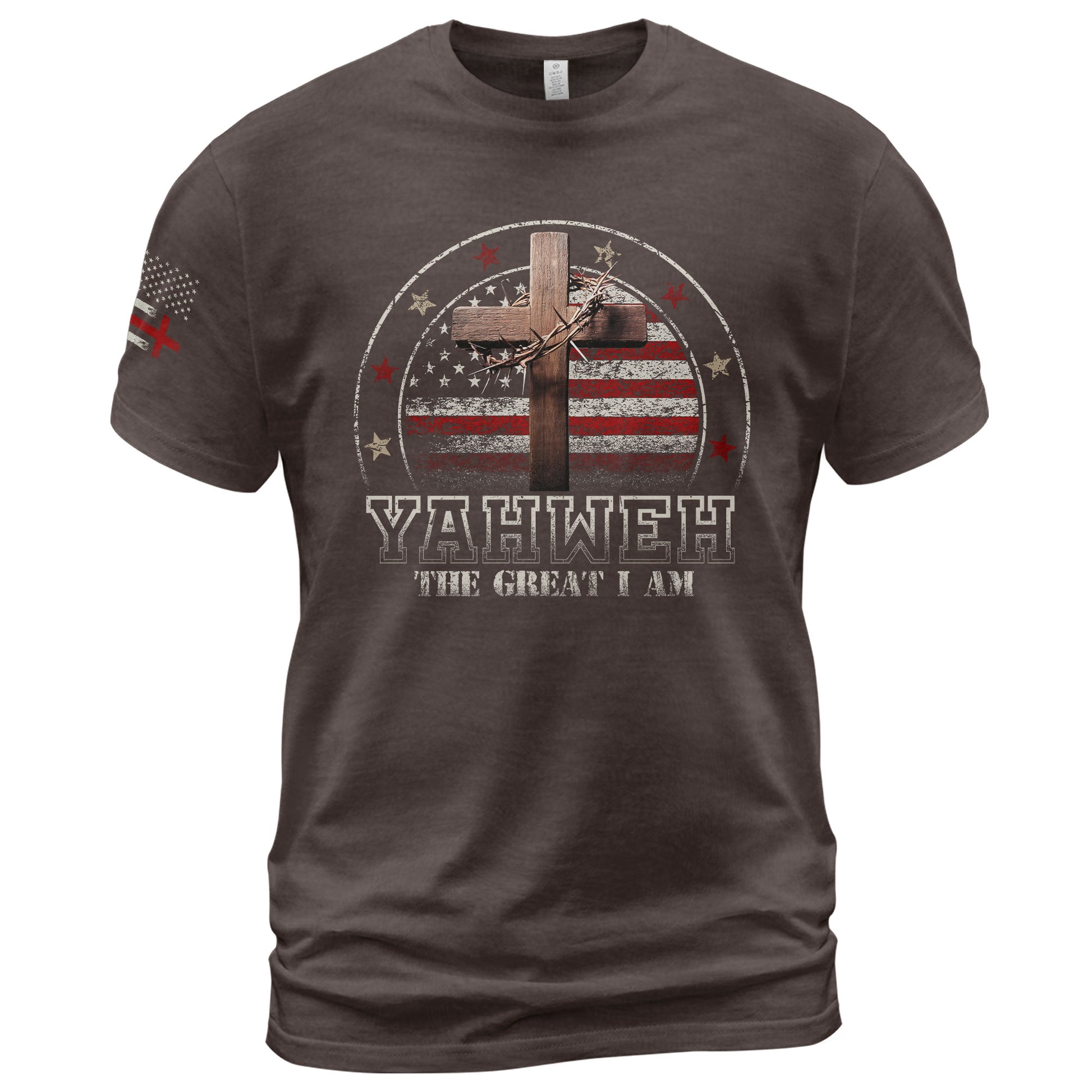 Yahweh The Great I Am, Christian Tee Shirts - Faith Shirts for Men - Rust Field Wear