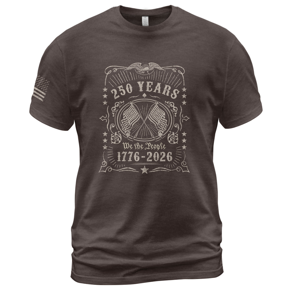 250 Years We The People Shirt – Vintage American Crest 1776–2026 Tee - Rust Field Wear