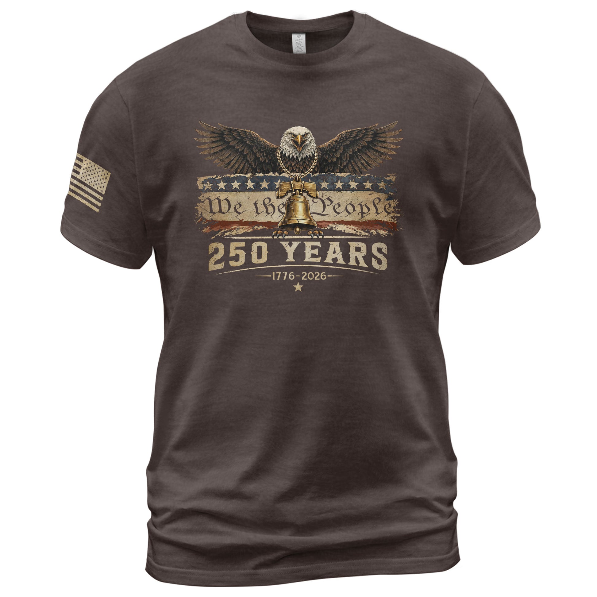 USA 250th Anniversary 250 Years Shirt 1776-2026 American Eagle Liberty Bell We The People - Rust Field Wear