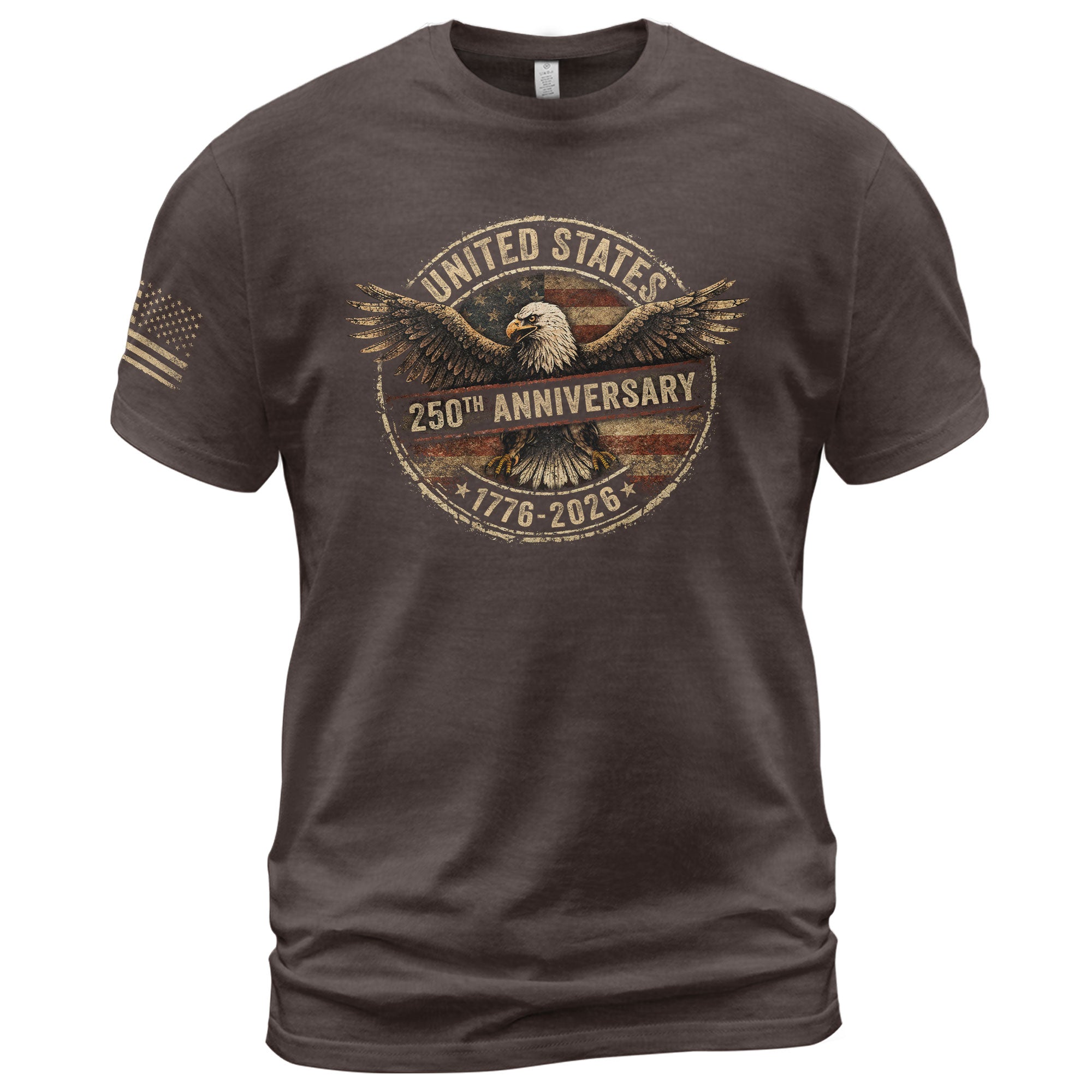 Vintage USA 250th Anniversary 250 Years Shirt 1776 2026 American Eagle Patriotic - Rust Field Wear