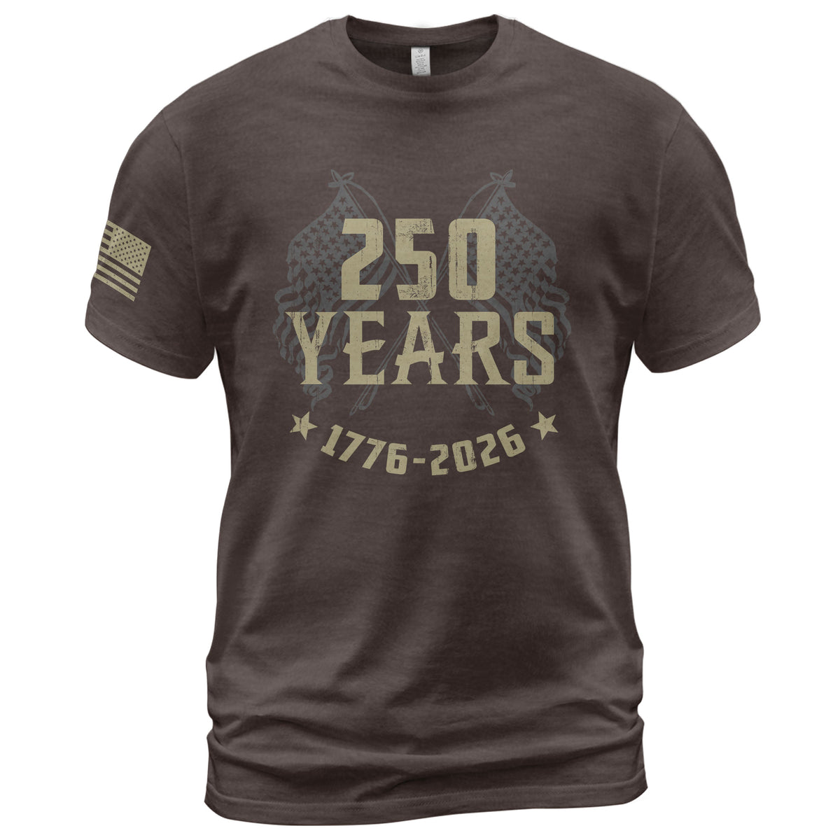 250 Years American Legacy T-Shirt – 1776–2026 Patriotic Eagle Graphic Tee - Rust Field Wear