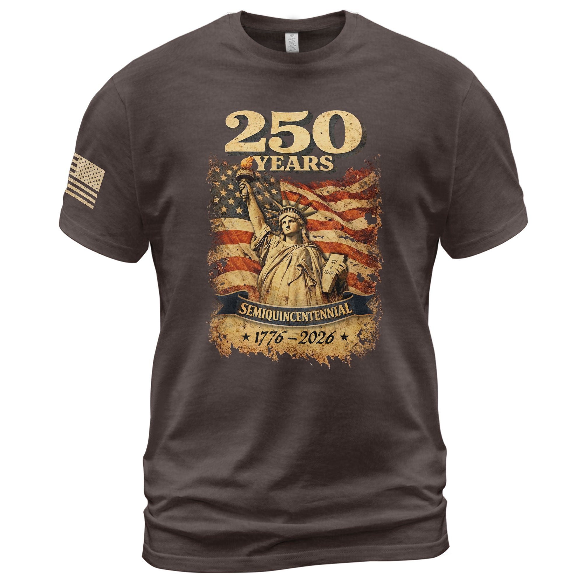 USA 250th Anniversary 250 Years Shirt 1776-2026 Patriotic - Rust Field Wear