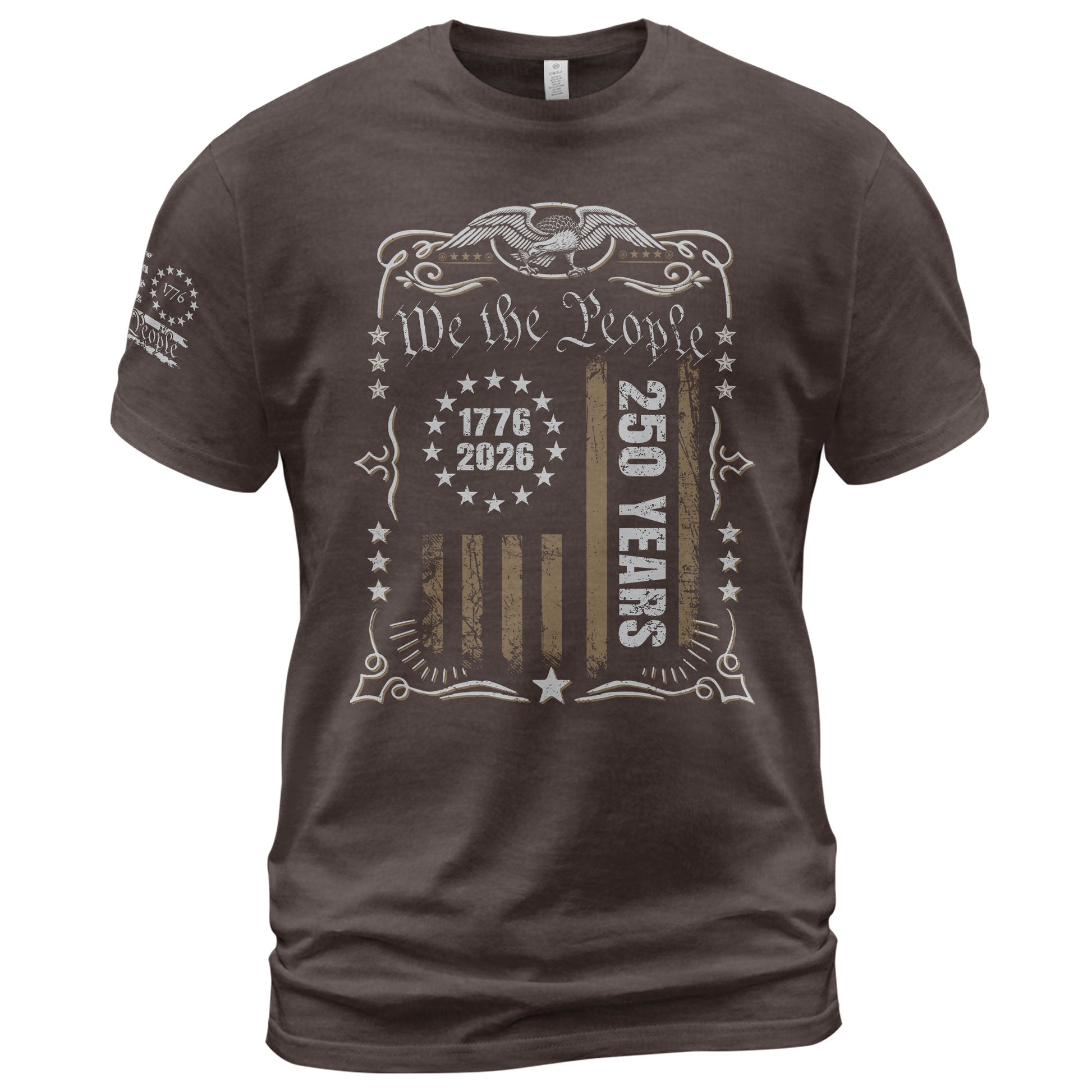 USA 250th Anniversary Shirt 1776-2026 We The People Patriotic Heritage American - Rust Field Wear
