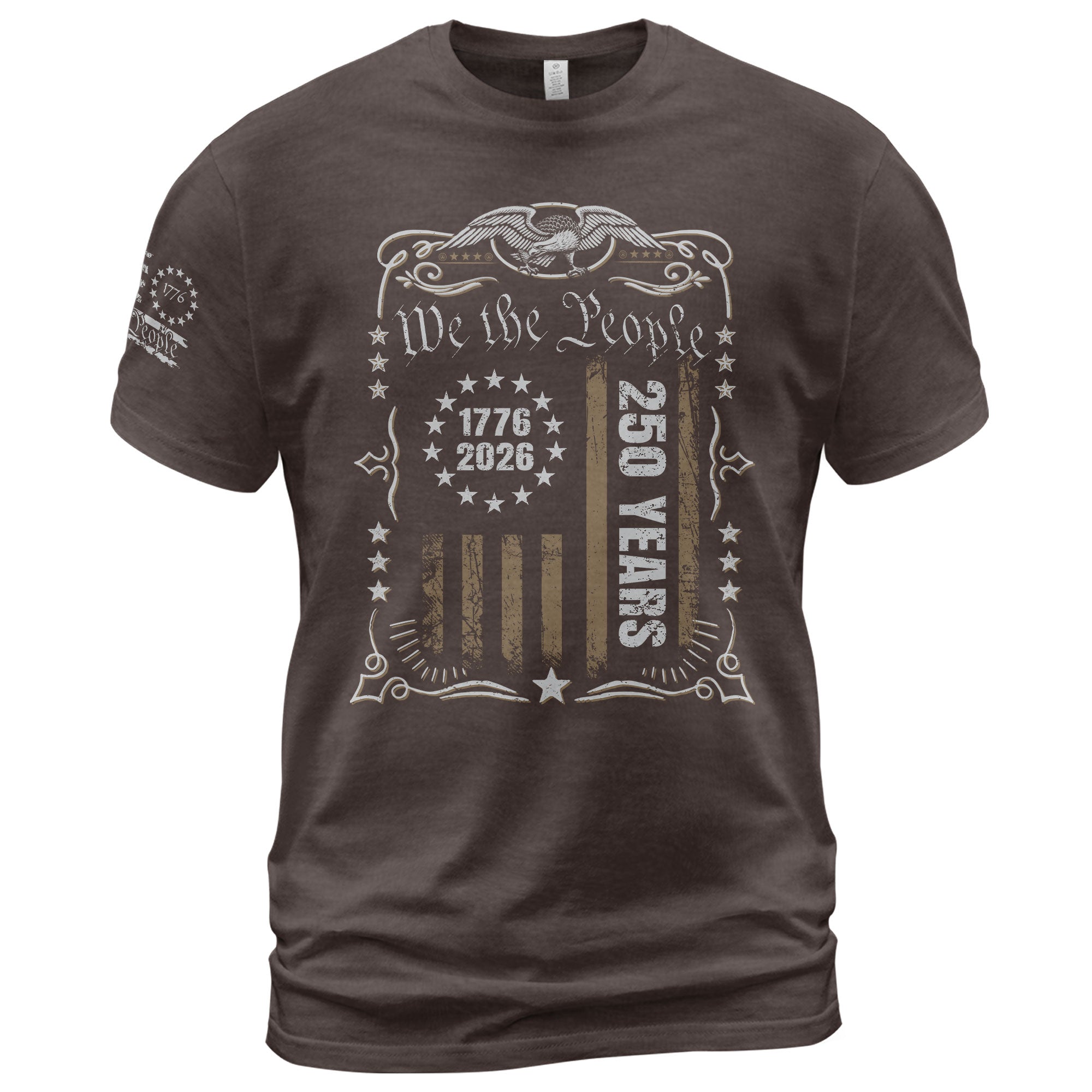 USA 250th Anniversary Shirt 1776-2026 We The People Patriotic Heritage American - Rust Field Wear