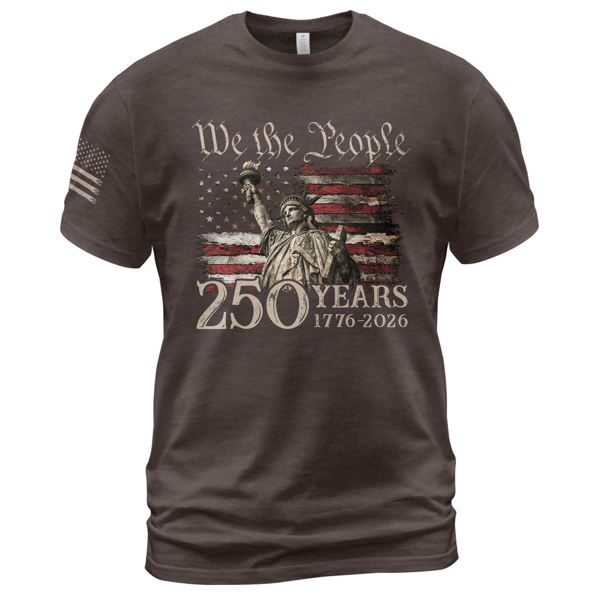 Vintage USA 250th Anniversary Shirt 1776-2026 Statue of Liberty Patriotic - Rust Field Wear