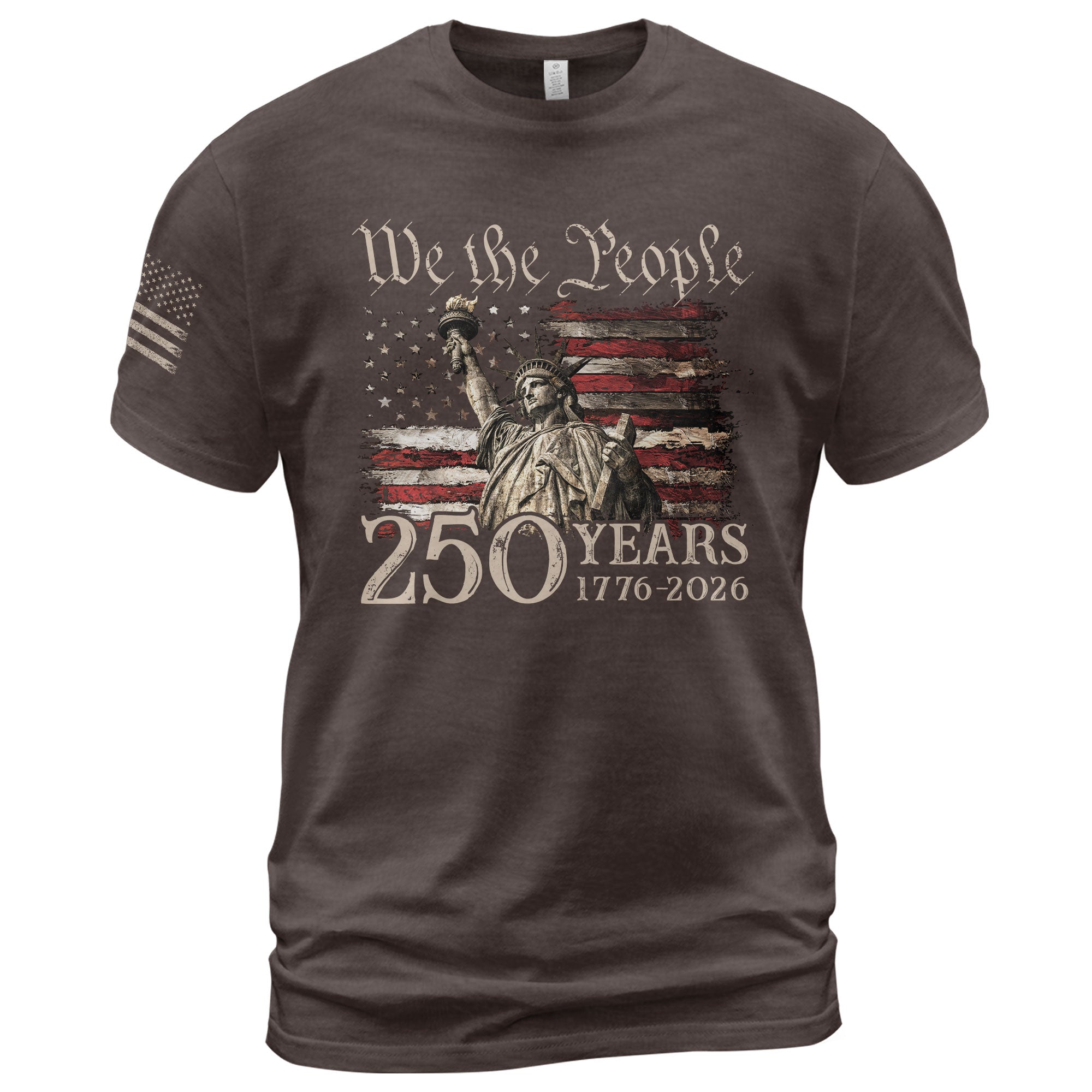 Vintage USA 250th Anniversary Shirt 1776-2026 Statue of Liberty Patriotic - Rust Field Wear