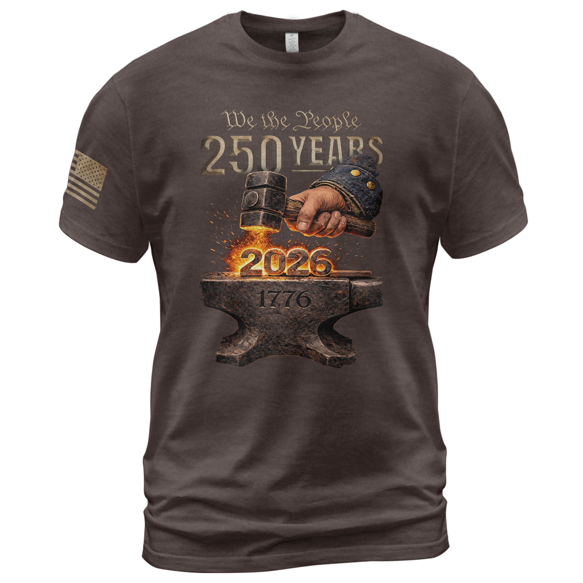United States 250th Anniversary 250 Years Shirt 1776-2026 Forged in Liberty Patriotic Heritage - Rust Field Wear