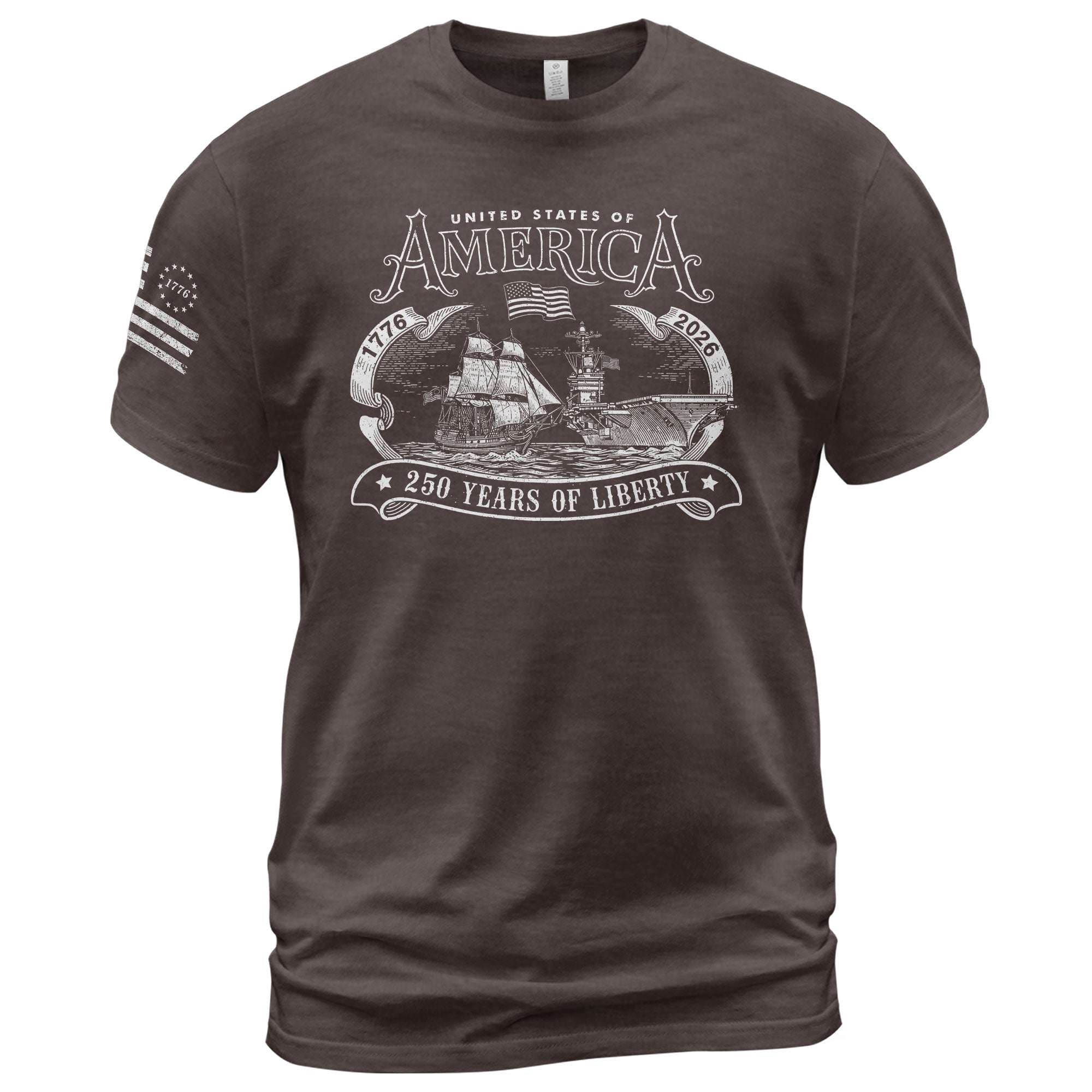 United States 250th Anniversary Patriotic Independence Shirt 1776–2026 - Rust Field Wear