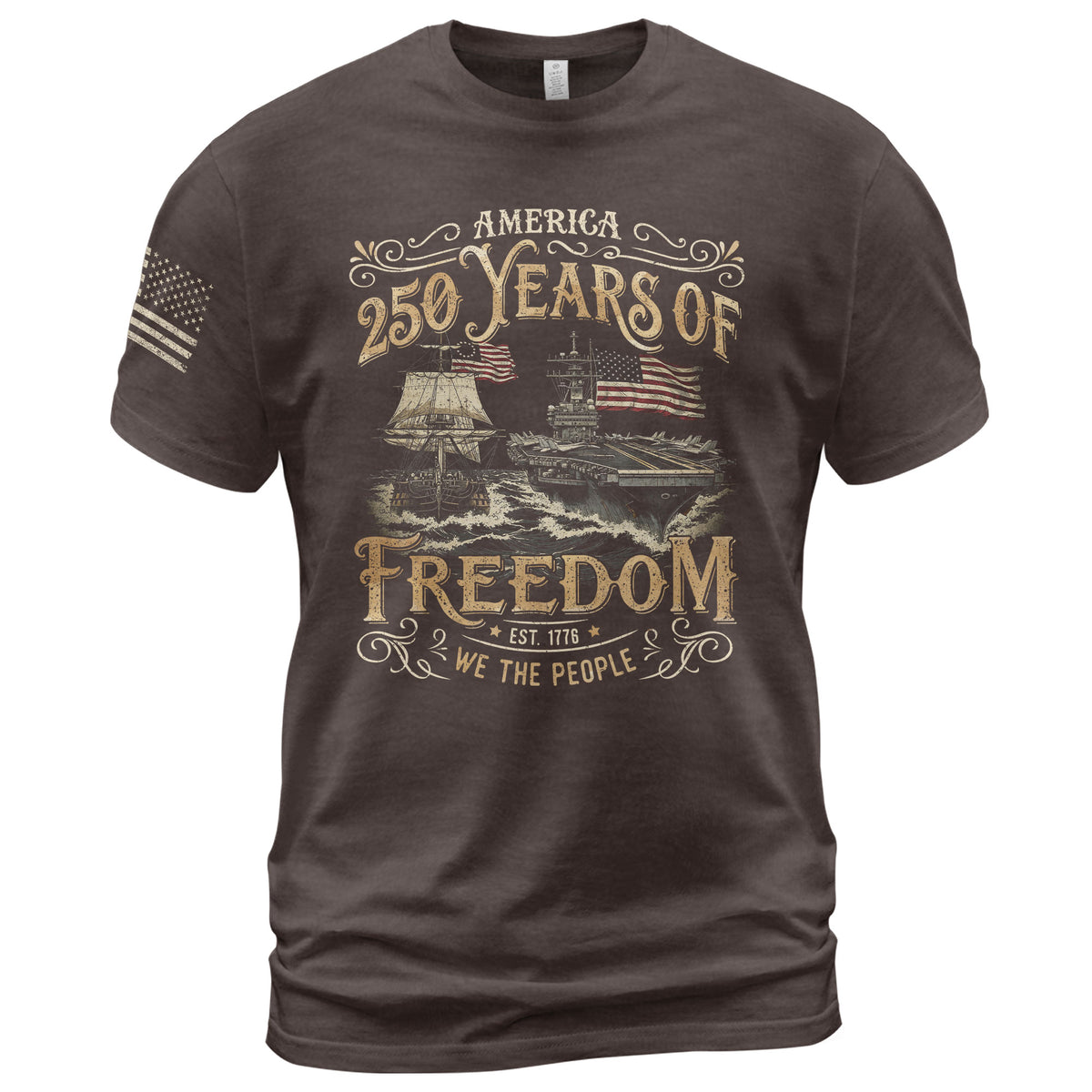 1776–2026 American Freedom Celebration 250th Anniversary Shirt - Rust Field Wear