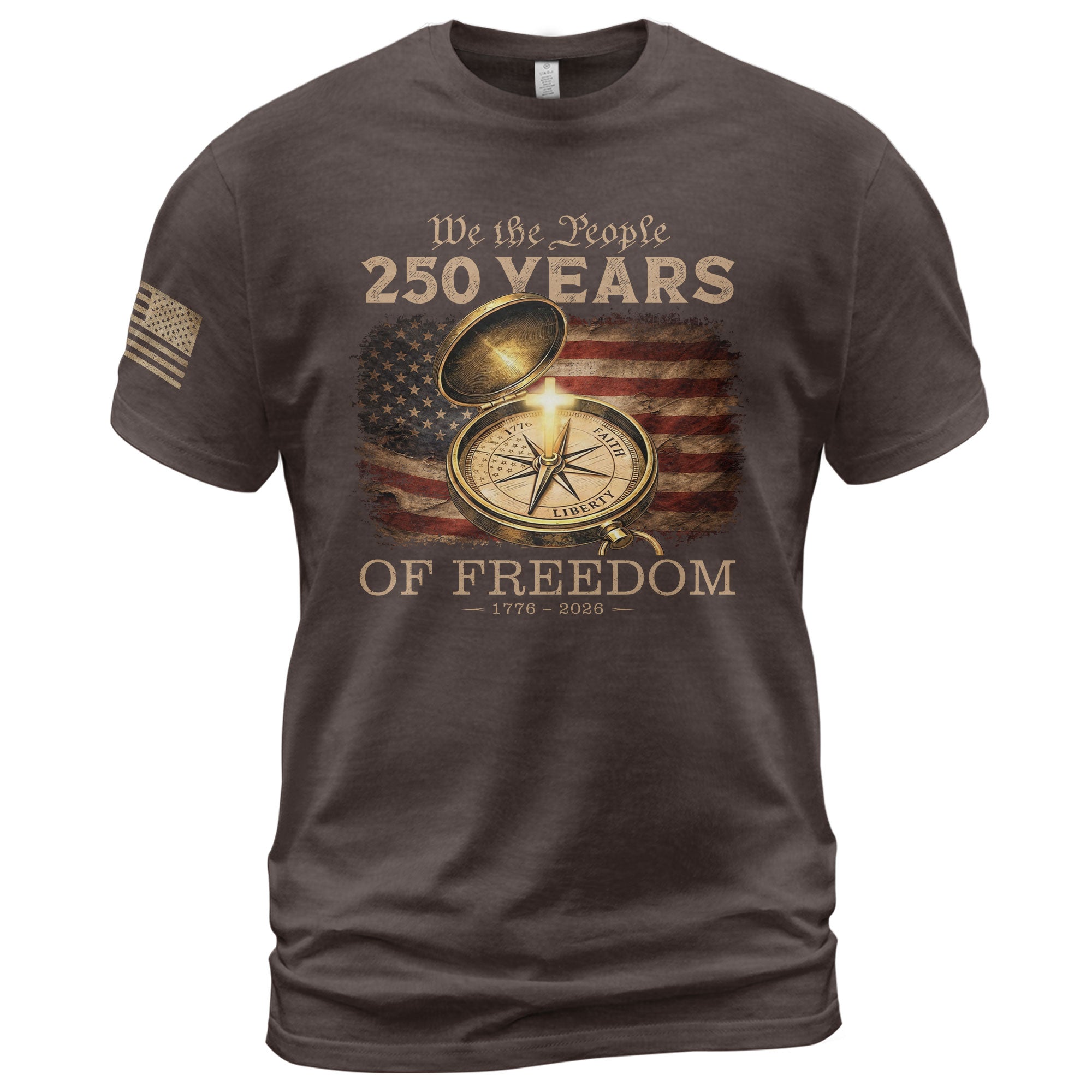 We The People USA 250 Years Independence Shirt 1776–2026 Patriotic Shirt - Rust Field Wear